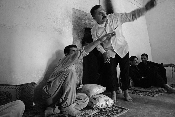 Son of Sheikh Mirza at Khatuna Fakhran Shrine (qub), Lalish (2009)