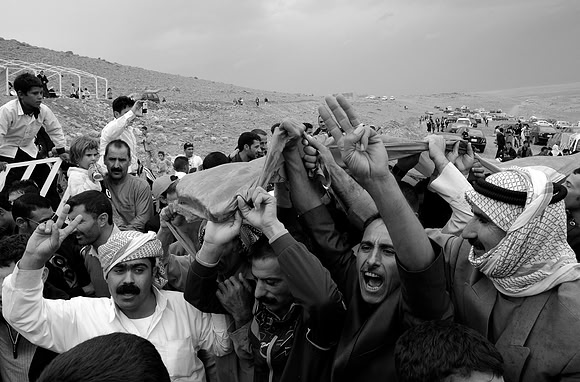 Annual "Hanging of the Cloth" at Temple - Sinjar Region, northern Iraq (2012)