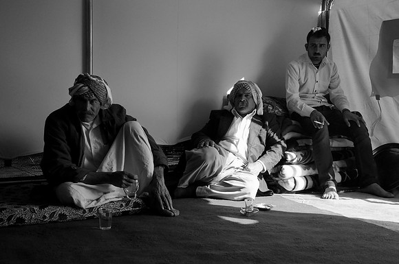 Listening to a Story of Escape - Shariya, Iraqi Kurdistan (2015)