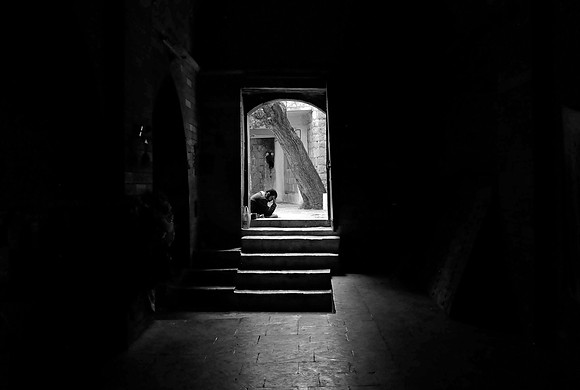 Bearing the Burden At the Sanctuary Door - Lalish, Iraqi Kurdistan (2015)