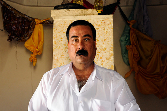 Fawsi Inside of Sheikh Amadine Shemsa Shrine, Mount Singar (2014)