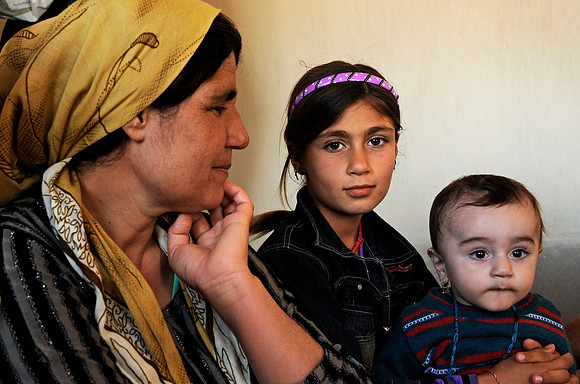 Holia with Mother and Nephew - Sinjar Region, northern Iraq (2012)