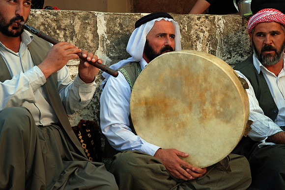 Qewaals before Sa'ama Ceremony, Lalish (2009)