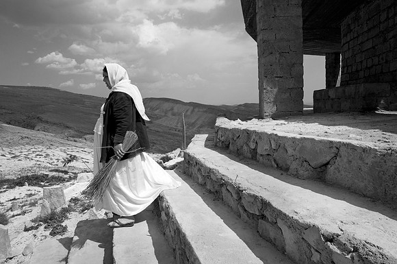 During Restoration of a Yezidi Shrine (qub), Mount Sinjar (2014)
